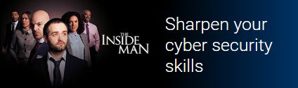 A screenshot of a promotion panel for The Inside Man on a small screen.